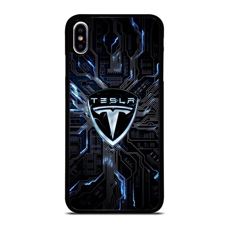 TESLA ELECTRIC CAR LOGO iPhone XS Max Case Cover