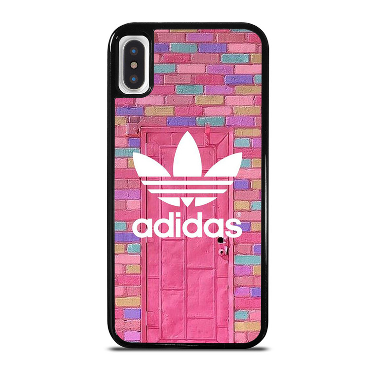 ADIDAS LOGO PINK WALL iPhone X / XS Case Cover