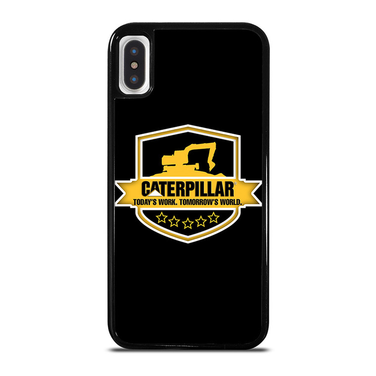 CATERPILLAR TRACTOR LOGO CAT ICON TODAY'S WORK iPhone X / XS Case Cover