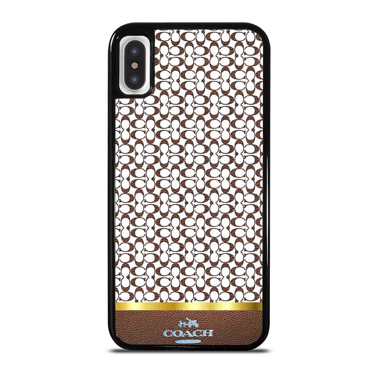 COACH NEW YORK ICON BROWN EMBLEM iPhone X / XS Case Cover COACH NEW YORK ICON BROWN EMBLEM iPhone X / XS Case Cover