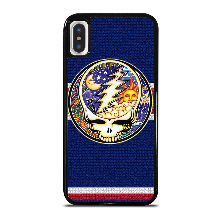 GRATEFUL DEAD BAND SKULL LOGO MOON AND SUN iPhone X / XS Case Cover