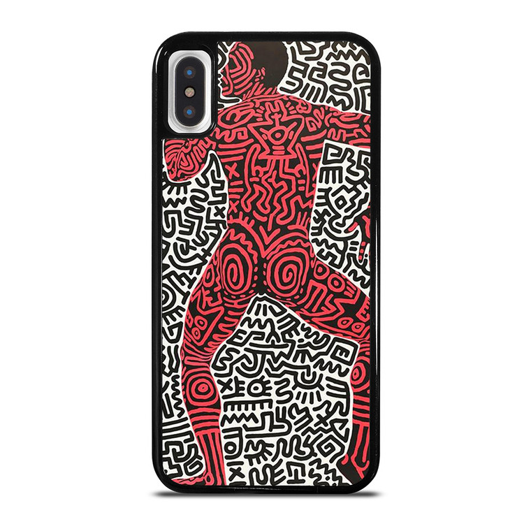 KEITH HARING ART INTO 84 iPhone X / XS Case Cover