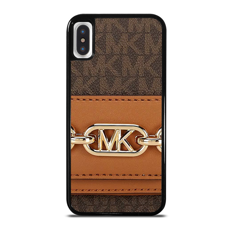 MICHAEL KORS MK LOGO BROWN BAG iPhone X / XS Case Cover