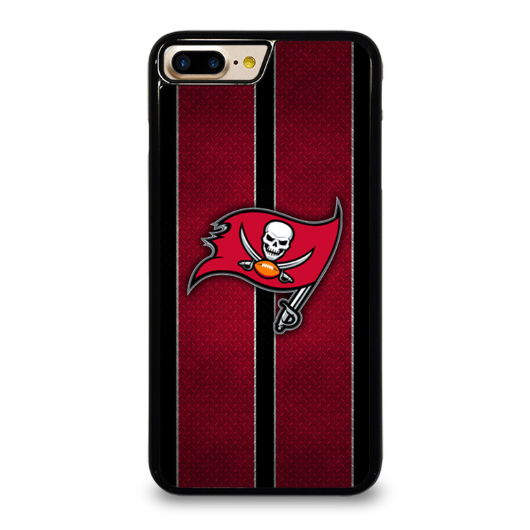 TAMPA BAY BUCCANEERS NFL METAL STRIPE iPhone 7 / 8 Plus Case Cover