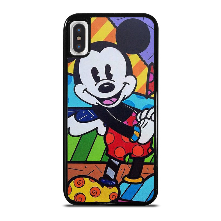 MICKEY MOUSE ROMERO BRITTO ART iPhone X / XS Case Cover