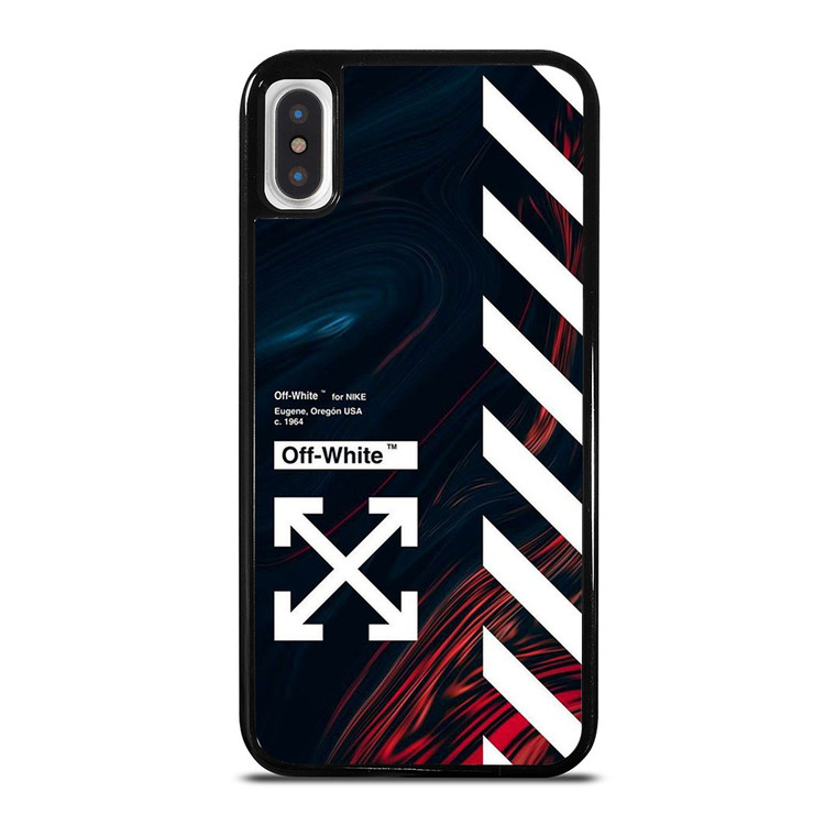 OFF WHITE LOGO MARBLE NIKE iPhone X / XS Case Cover