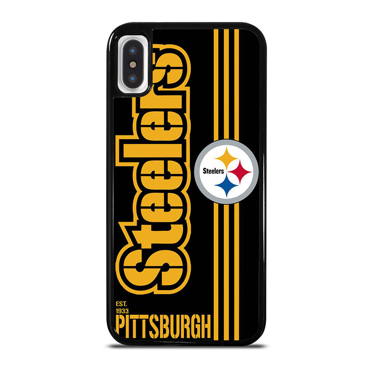 PITTSBURGH STEELERS FOOTBALL TEAM LOGO EST 1933 iPhone X / XS Case Cover