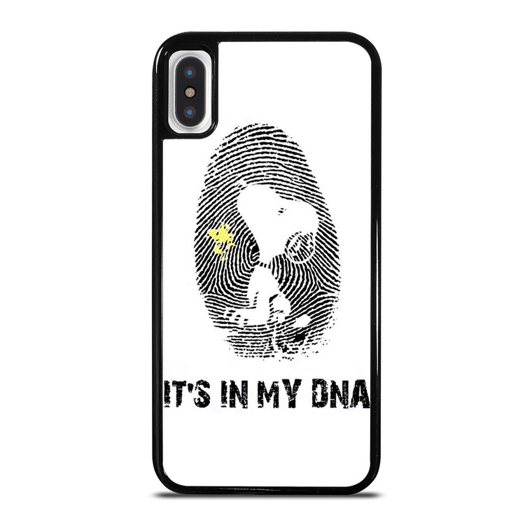 SNOOPY THE PEANUTS FINGER PRINT MY DNA iPhone X / XS Case Cover