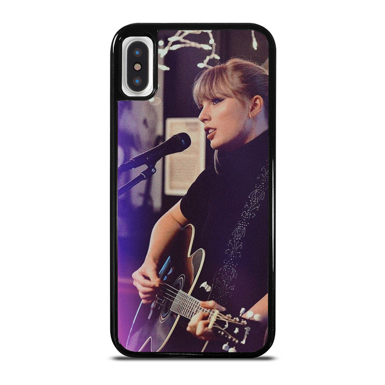 TAYLOR SWIFT LIVE WITH GUITAR iPhone X / XS Case Cover