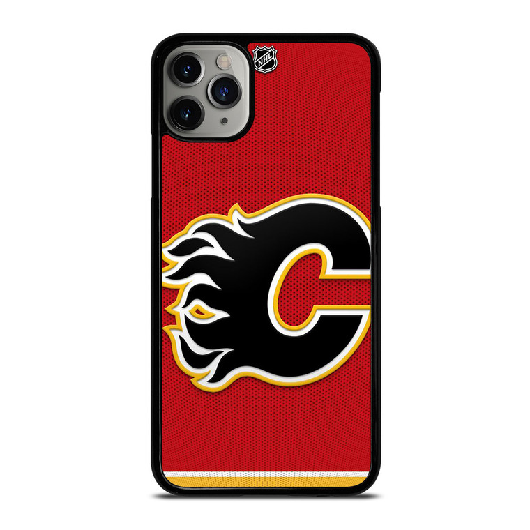 CALGARY FLAMES NHL HOCKEY TEAM LOGO iPhone 11 Pro Max Case Cover