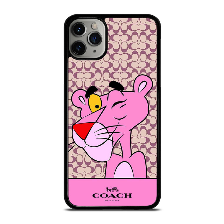 COACH NEW YORK LOGO X PINK PANTHER iPhone 11 Pro Max Case Cover COACH NEW YORK LOGO X PINK PANTHER iPhone 11 Pro Max Case Cover