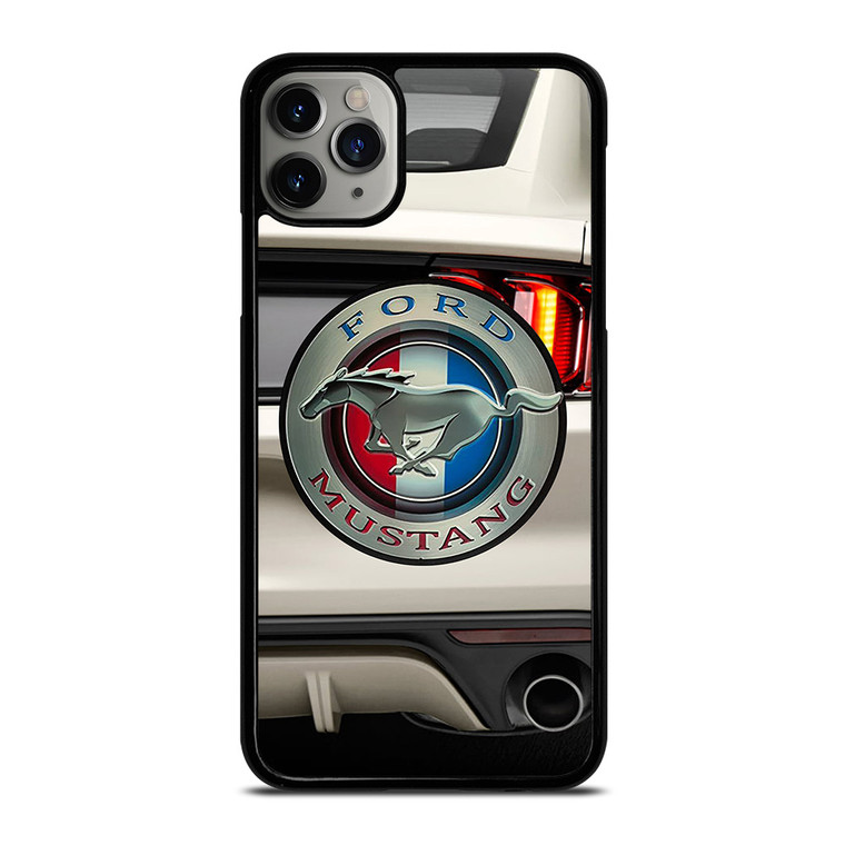 FORD MUSTANG CAR LOGO WHITE iPhone 11 Pro Max Case Cover