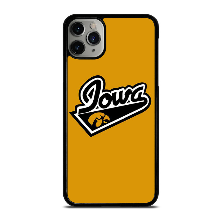 IOWA HAWKEYES UNIVERSITY BASKETBALL TEAM LOGO iPhone 11 Pro Max Case Cover