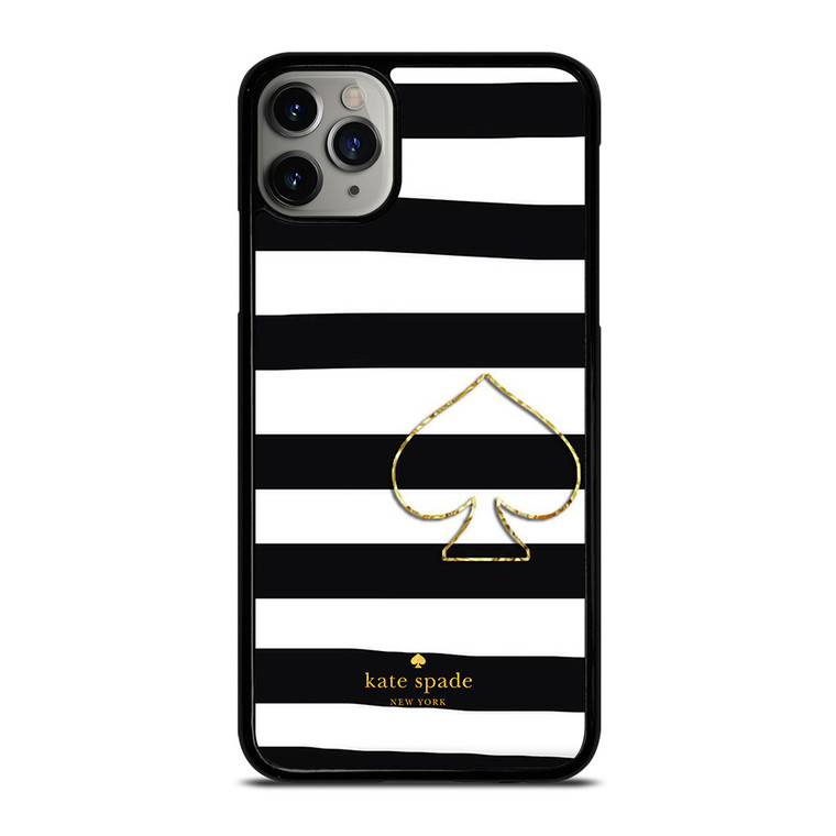 KATE SPADE NEW YORK BLACK STRIPES iPhone 11 Pro Max Case Cover