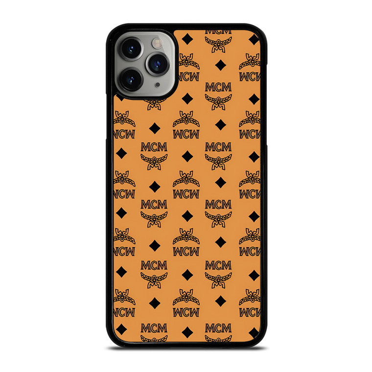 MCM MICHAEL CROMER MUNICH LOGO BROWN iPhone 11 Pro Max Case Cover