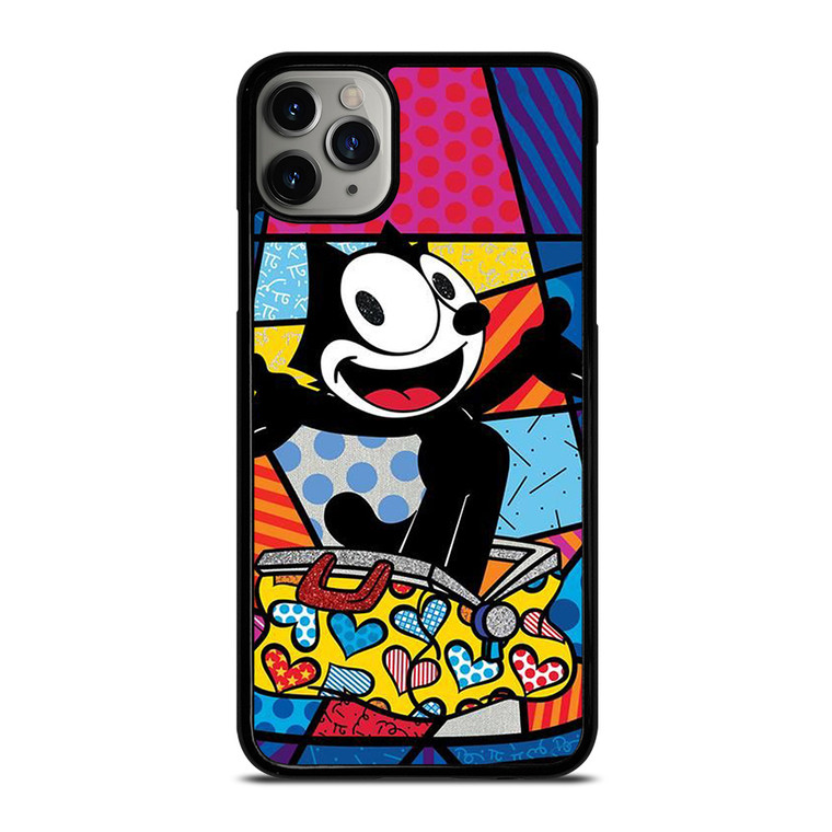 ROMERO BRITTO FELIX THE CAT ART iPhone 11 Pro Max Case Cover