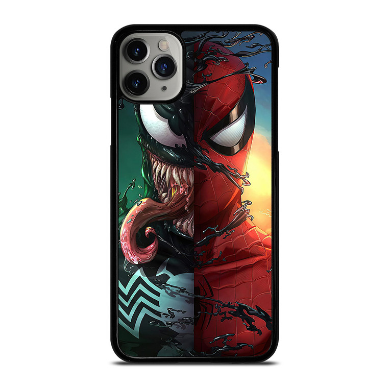 VENOM V SPIDERMAN FACE SUPERHERO MARVEL COMICS iPhone 11 Pro Max Case Cover