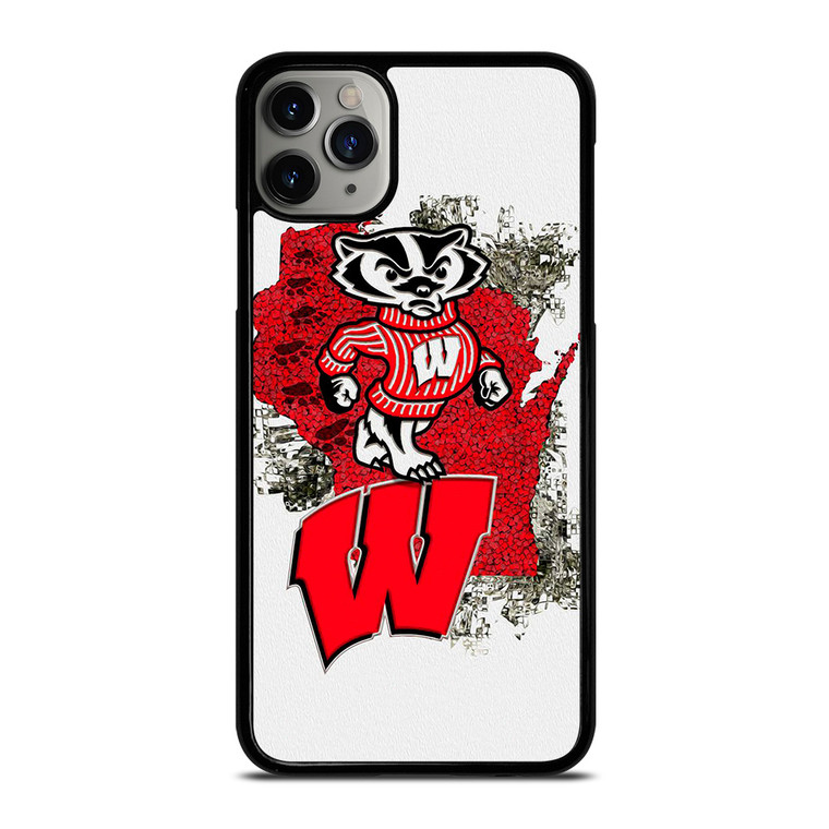 WISCONSIN BADGERS UNIVERSITY FOOTBALL LOGO iPhone 11 Pro Max Case Cover