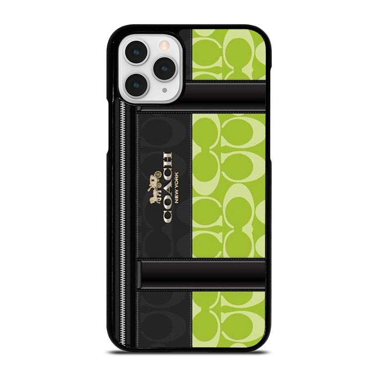 COACH NEW YORK LOGO GREEN BAG iPhone 11 Pro Case Cover