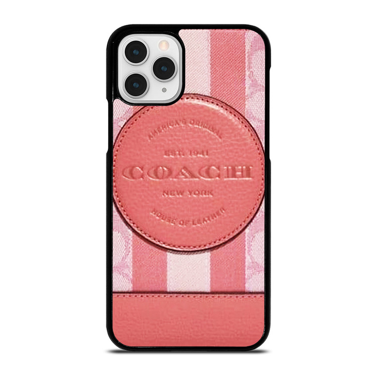 COACH NEW YORK LOGO PINK WALLET iPhone 11 Pro Case Cover