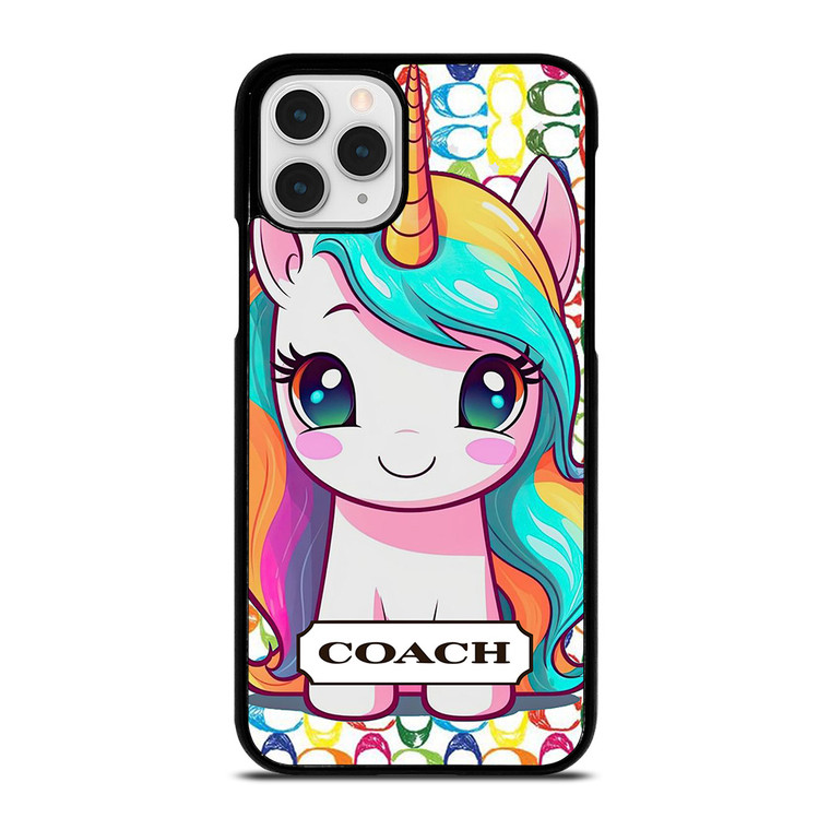 COACH NEW YORK LOGO PRETTY UNICORN iPhone 11 Pro Case Cover