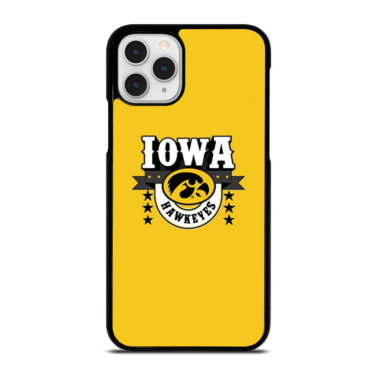 IOWA HAWKEYES LOGO UNIVERSITY BASKETBALL TEAM iPhone 11 Pro Case Cover