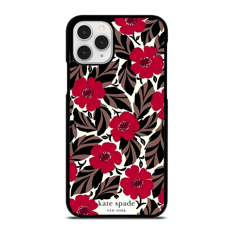 KATE SPADE NEW YORK LOGO RED ROSES iPhone 11 Pro Case Cover