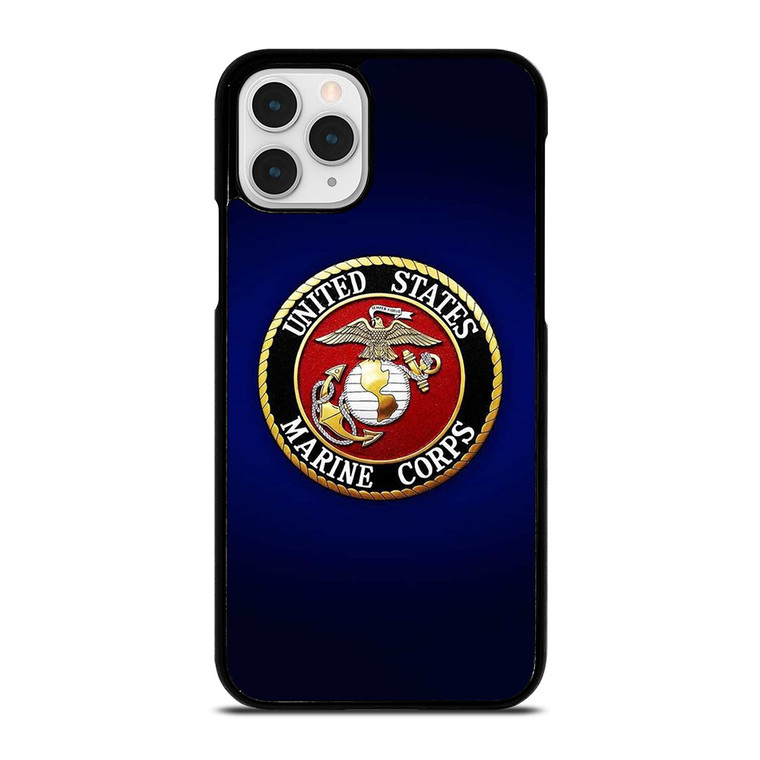UNITED STATES US MARINE CORPS LOGO BLUE iPhone 11 Pro Case Cover