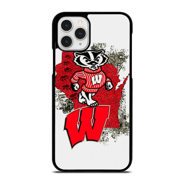 WISCONSIN BADGERS UNIVERSITY FOOTBALL LOGO iPhone 11 Pro Case Cover