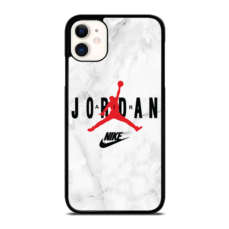 AIR JORDAN NIKE SHOES LOGO MARBLE iPhone 11 Case Cover
