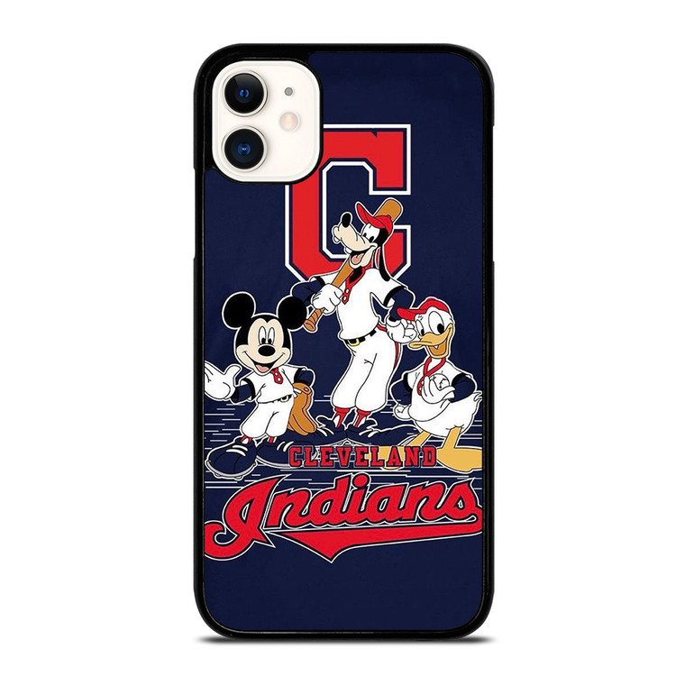 CLEVELAND INDIANS BASEBALL DISNEY MICKEY DONALD GOOFY iPhone 11 Case Cover