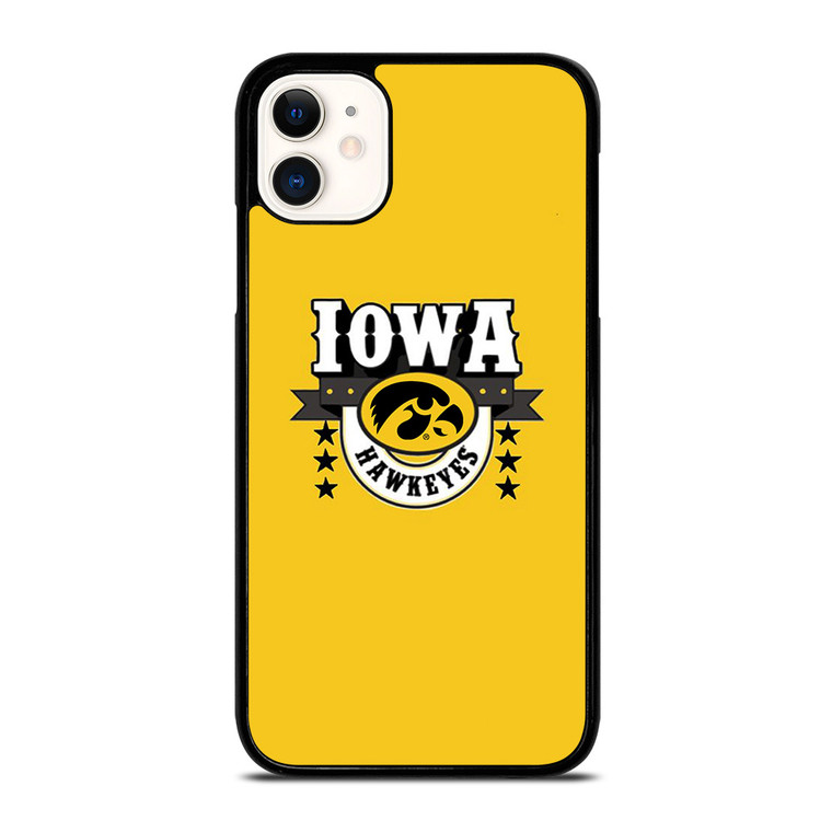 IOWA HAWKEYES LOGO UNIVERSITY BASKETBALL TEAM iPhone 11 Case Cover