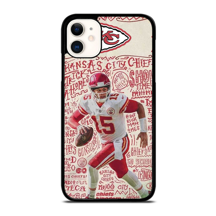 KANSAS CITY CHIEFS 15 PATRICK MAHOMES iPhone 11 Case Cover