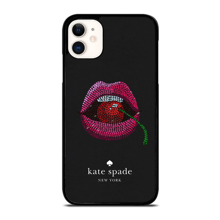 KATE SPADE NEW YORK LIPS AND CHERRY iPhone 11 Case Cover