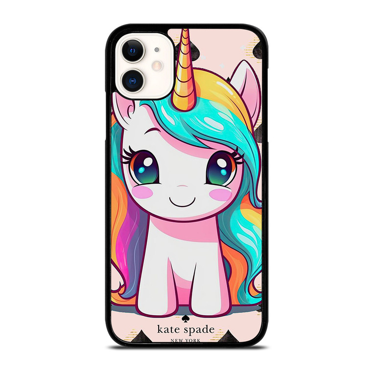 KATE SPADE NEW YORK LOGO PRETTY UNICORN iPhone 11 Case Cover