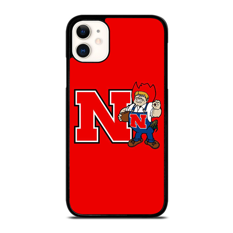 NEBRASKA HUSKERS ICON UNIVERSITY FOOTBALL LOGO iPhone 11 Case Cover