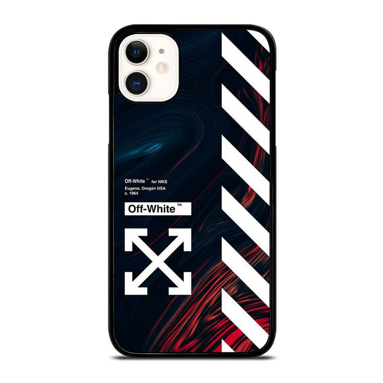 OFF WHITE LOGO MARBLE NIKE iPhone 11 Case Cover