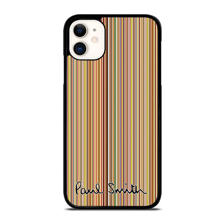PAUL SMITH LOGO SIGNATURE PATTERN iPhone 11 Case Cover PAUL SMITH LOGO SIGNATURE PATTERN iPhone 11 Case Cover