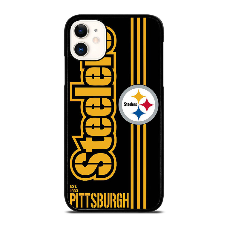 PITTSBURGH STEELERS FOOTBALL TEAM LOGO EST 1933 iPhone 11 Case Cover