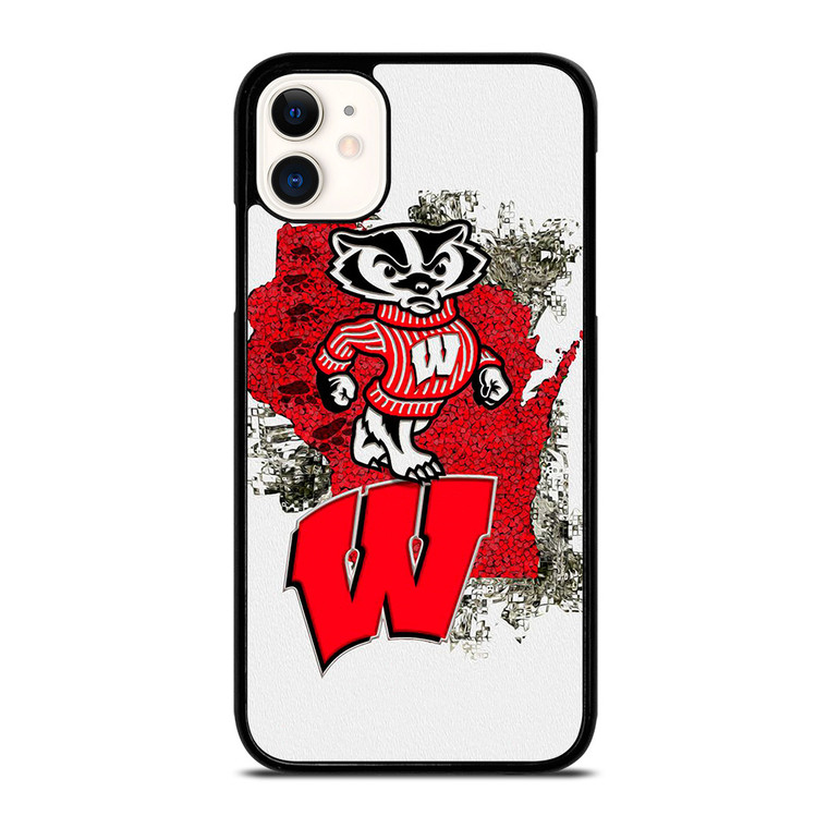 WISCONSIN BADGERS UNIVERSITY FOOTBALL LOGO iPhone 11 Case Cover