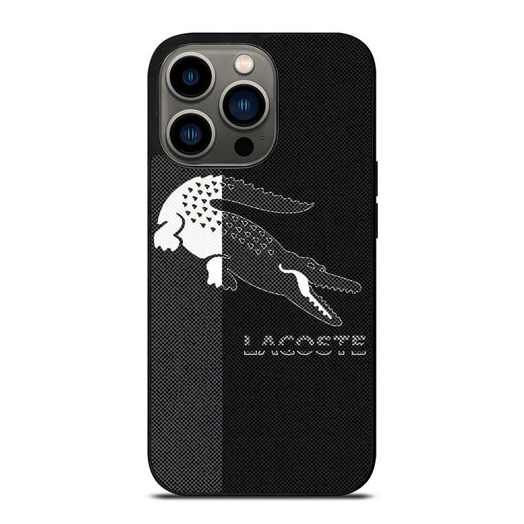 LACOSTE BLACK AND WHITE iPhone 13 Pro Case Cover