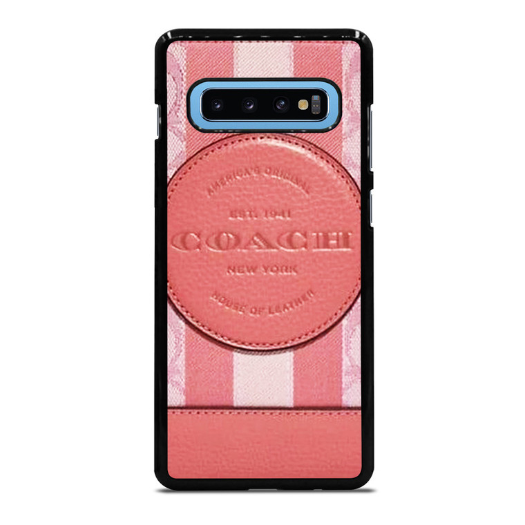 COACH NEW YORK LOGO PINK WALLET Samsung Galaxy S10 Plus Case Cover