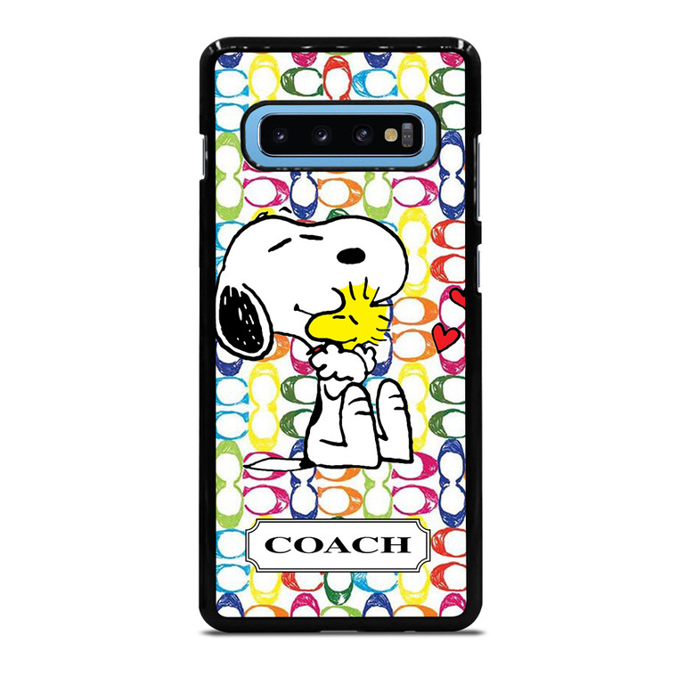 COACH NEW YORK LOGO SNOOPY THE PEANUTS Samsung Galaxy S10 Plus Case Cover