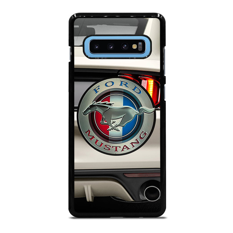 FORD MUSTANG CAR LOGO WHITE Samsung Galaxy S10 Plus Case Cover