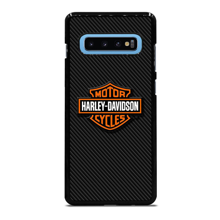 HARLEY DAVIDSON MOTORCYCLES LOGO CARBON Samsung Galaxy S10 Plus Case Cover