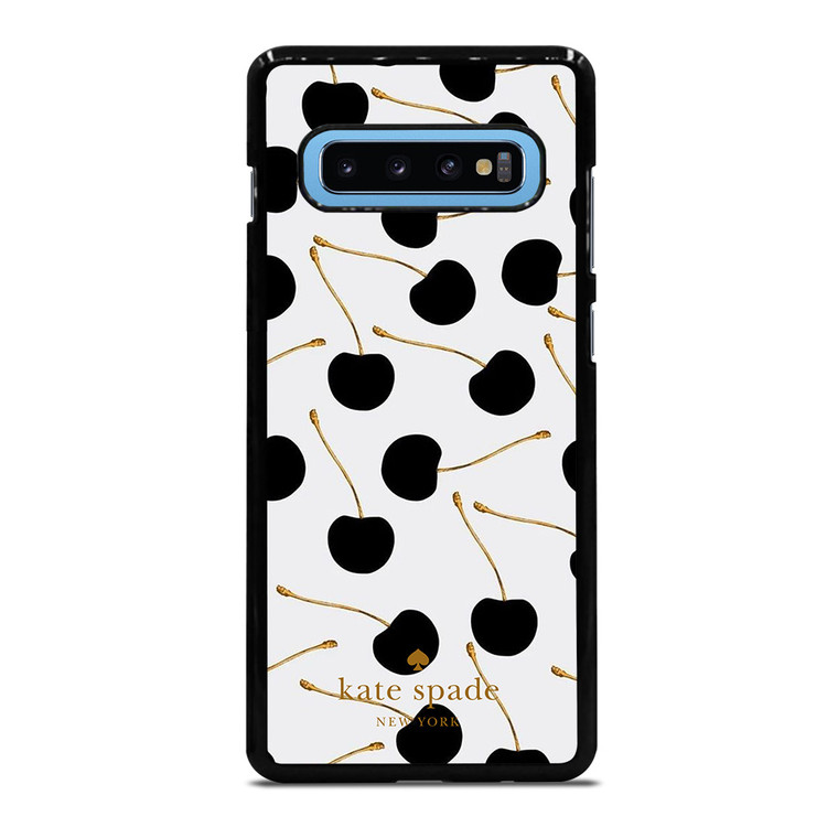 KATE SPADE NEW YORK LOGO BLACK CHERRIES Samsung Galaxy S10 Plus Case Cover