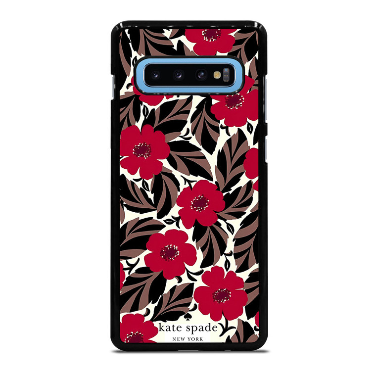 KATE SPADE NEW YORK LOGO RED ROSES Samsung Galaxy S10 Plus Case Cover