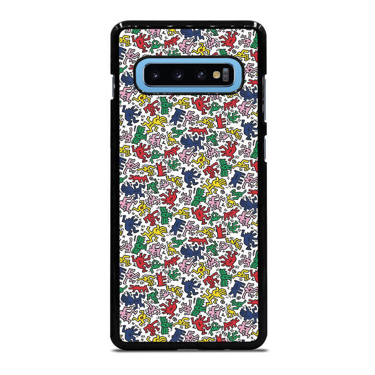 KEITH HARING ART COLORFUL FIGURES Samsung Galaxy S10 Plus Case Cover