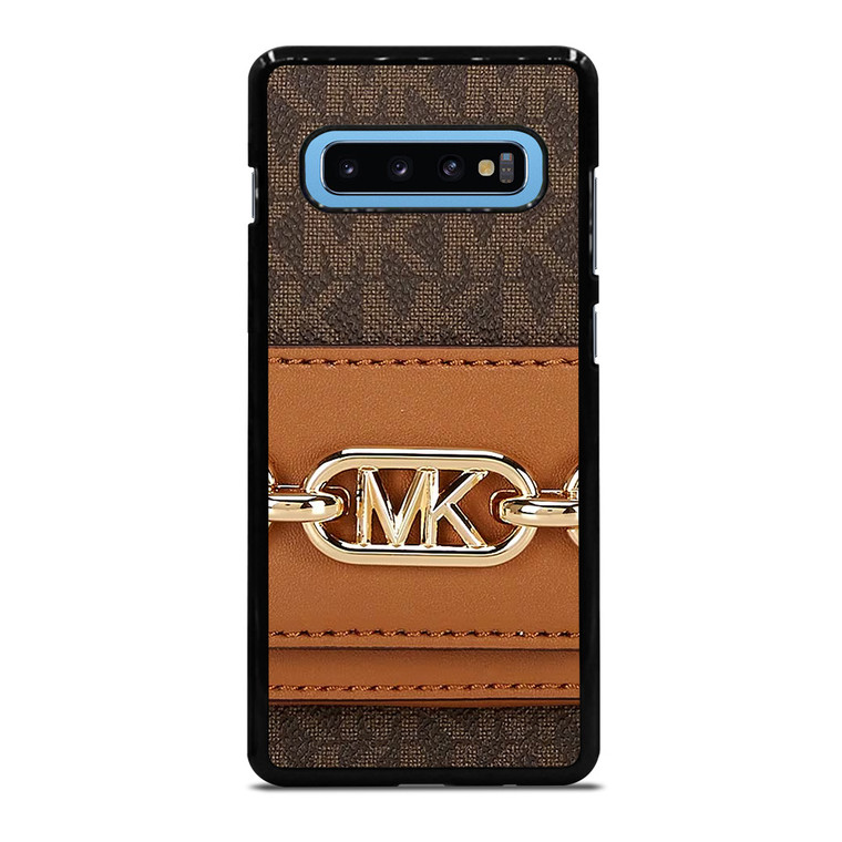 MICHAEL KORS MK LOGO BROWN BAG Samsung Galaxy S10 Plus Case Cover