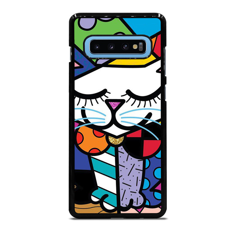 ROMERO BRITTO SERENE CAT ART Samsung Galaxy S10 Plus Case Cover